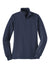 Sport-Tek LST253 Womens Shrink Resistant Fleece 1/4 Zip Sweatshirt True Navy Blue Flat Front