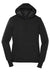Sport-Tek LST254 Womens Shrink Resistant Fleece Hooded Sweatshirt Hoodie w/ Pouch Pocket Black Flat Front