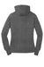 Sport-Tek LST254 Womens Shrink Resistant Fleece Hooded Sweatshirt Hoodie w/ Pouch Pocket Heather Vintage Grey Flat Back