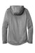 Sport-Tek LST264 Womens Heather Sport-Wick Moisture Wicking Fleece Hooded Sweatshirt Hoodie w/ Pouch Pocket Heather Black Flat Back