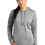 Sport-Tek Womens Heather Sport-Wick Moisture Wicking Fleece Hooded Sweatshirt Hoodie w/ Pouch Pocket - Heather Dark Silver Grey