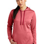 Sport-Tek Womens Heather Sport-Wick Moisture Wicking Fleece Hooded Sweatshirt Hoodie w/ Pouch Pocket - Heather Deep Red