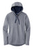 Sport-Tek LST264 Womens Heather Sport-Wick Moisture Wicking Fleece Hooded Sweatshirt Hoodie w/ Pouch Pocket Heather True Navy Blue Flat Front