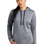 Sport-Tek Womens Heather Sport-Wick Moisture Wicking Fleece Hooded Sweatshirt Hoodie w/ Pouch Pocket - Heather True Navy Blue