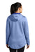 Sport-Tek LST264 Womens Heather Sport-Wick Moisture Wicking Fleece Hooded Sweatshirt Hoodie w/ Pouch Pocket Heather True Royal Blue Model Back