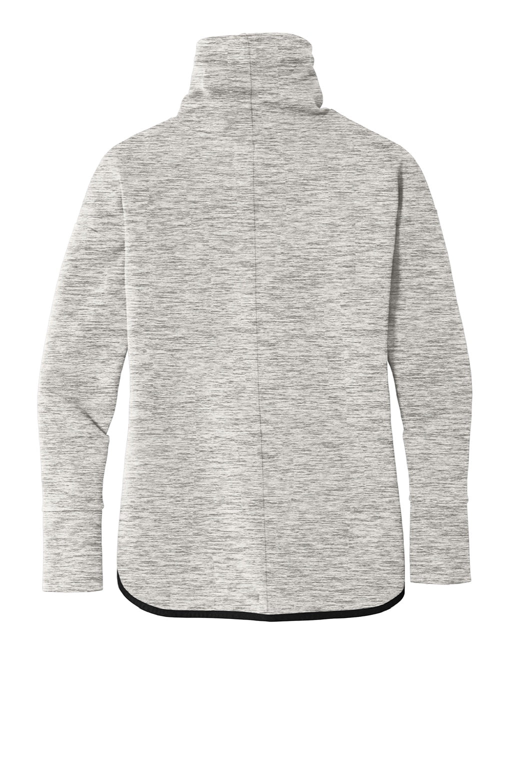 Sport-Tek LST280 Womens Triumph Fleece Cowl Neck Sweatshirt w/ Pocket Heather Grey Flat Back