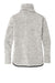Sport-Tek LST280 Womens Triumph Fleece Cowl Neck Sweatshirt w/ Pocket Heather Grey Flat Back