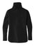 Sport-Tek LST280 Womens Triumph Fleece Cowl Neck Sweatshirt w/ Pocket Black Flat Back