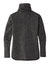 Sport-Tek LST280 Womens Triumph Fleece Cowl Neck Sweatshirt w/ Pocket Heather Black Flat Back