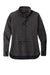 Sport-Tek LST280 Womens Triumph Fleece Cowl Neck Sweatshirt w/ Pocket Heather Black Flat Front