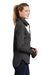 Sport-Tek LST280 Womens Triumph Fleece Cowl Neck Sweatshirt w/ Pocket Heather Black Model Side