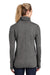 Sport-Tek LST280 Womens Triumph Fleece Cowl Neck Sweatshirt w/ Pocket Heather Dark Grey Model Back