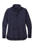 Sport-Tek LST280 Womens Triumph Fleece Cowl Neck Sweatshirt w/ Pocket Navy Blue Flat Front