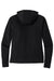 Sport-Tek LST293 Womens Moisture Wicking Fleece Full Zip Hooded Sweatshirt Hoodie w/ Pockets Black Flat Back