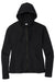 Sport-Tek LST293 Womens Moisture Wicking Fleece Full Zip Hooded Sweatshirt Hoodie w/ Pockets Black Flat Front