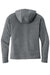 Sport-Tek LST293 Womens Moisture Wicking Fleece Full Zip Hooded Sweatshirt Hoodie w/ Pockets Heather Dark Grey Flat Back