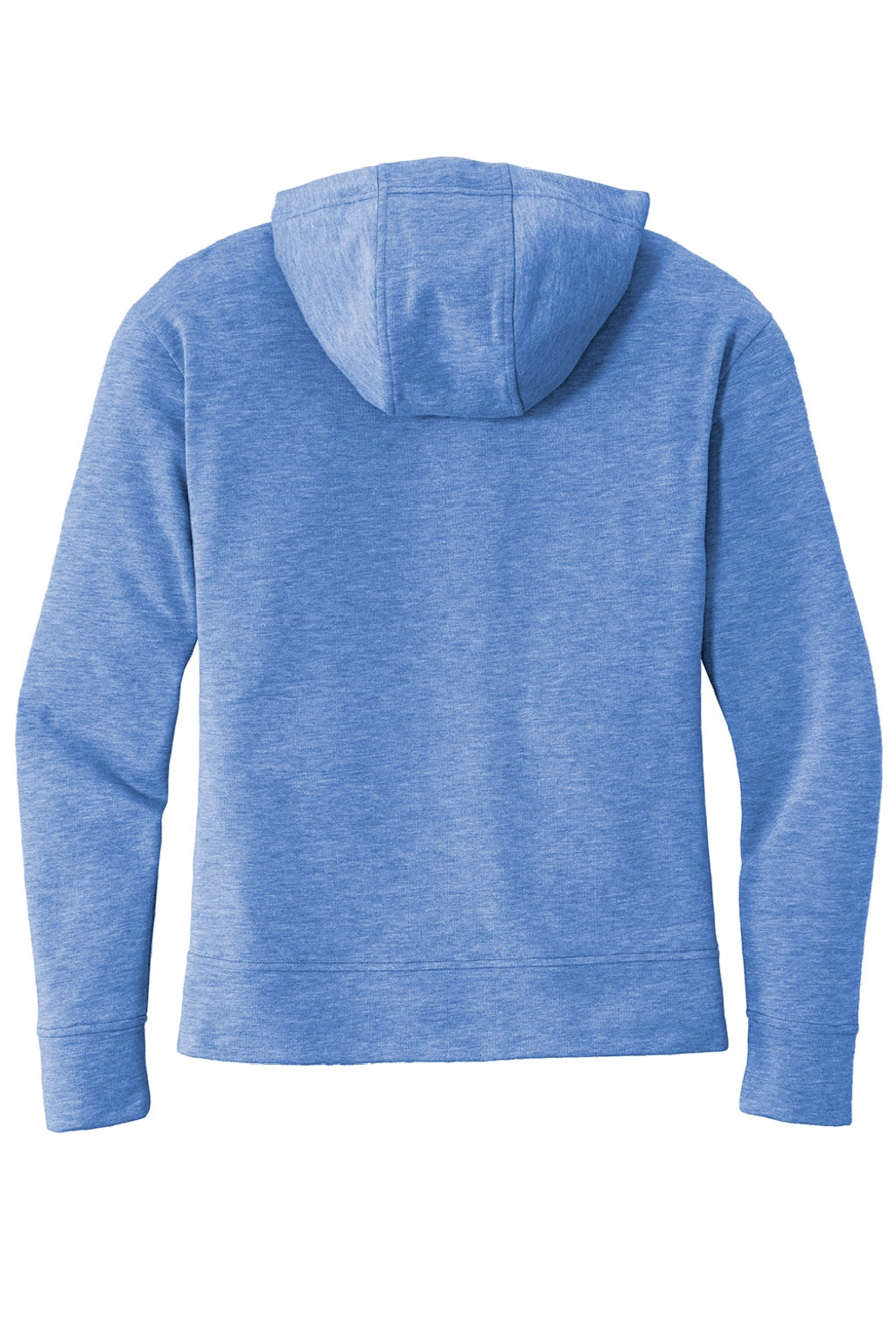Sport-Tek LST293 Womens Moisture Wicking Fleece Full Zip Hooded Sweatshirt Hoodie w/ Pockets Heather True Royal Blue Flat Back