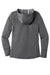 Sport-Tek LST296 Womens Moisture Wicking Fleece Hooded Sweatshirt Hoodie w/ Pouch Pocket Heather Dark Grey Flat Back