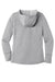 Sport-Tek LST296 Womens Moisture Wicking Fleece Hooded Sweatshirt Hoodie w/ Pouch Pocket Heather Light Grey Flat Back