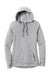 Sport-Tek LST296 Womens Moisture Wicking Fleece Hooded Sweatshirt Hoodie w/ Pouch Pocket Heather Light Grey Flat Front