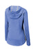 Sport-Tek LST296 Womens Moisture Wicking Fleece Hooded Sweatshirt Hoodie w/ Pouch Pocket Heather True Royal Blue Flat Back
