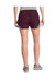 Sport-Tek LST304 Womens Cadence Moisture Wicking Shorts Maroon/White/Black Model Back