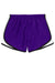 Sport-Tek LST304 Womens Cadence Moisture Wicking Shorts Purple/White/Black Flat Front
