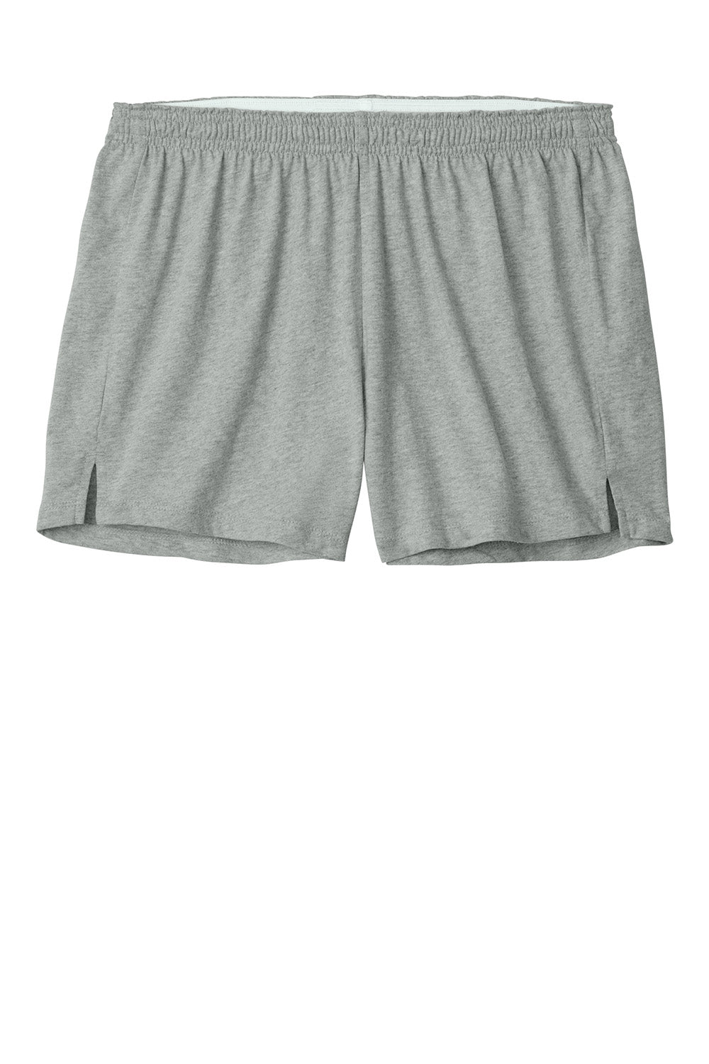 Sport-Tek LST311 Womens Jersey Knit Squad Shorts Heather Grey Flat Front