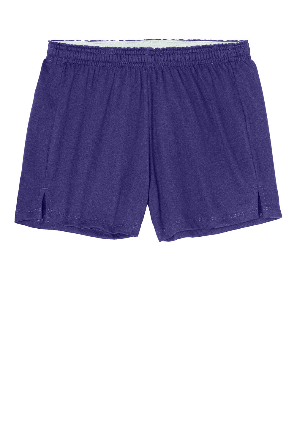 Sport-Tek LST311 Womens Jersey Knit Squad Shorts Purple Flat Front