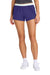 Sport-Tek LST311 Womens Jersey Knit Squad Shorts Purple Model Front