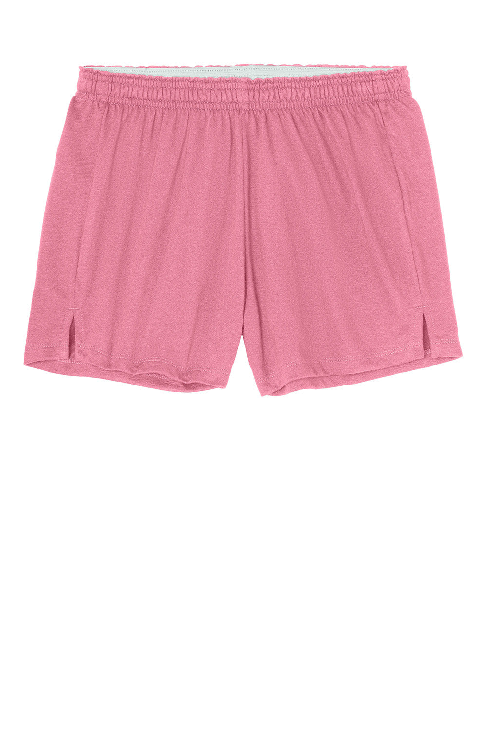 Sport-Tek LST311 Womens Jersey Knit Squad Shorts True Pink Flat Front