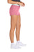 Sport-Tek LST311 Womens Jersey Knit Squad Shorts True Pink Model Side