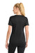 Sport-Tek LST340 Womens RacerMesh Moisture Wicking Short Sleeve V-Neck T-Shirt Black Model Back