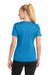 Sport-Tek LST340 Womens RacerMesh Moisture Wicking Short Sleeve V-Neck T-Shirt Pond Blue Model Back