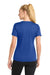 Sport-Tek LST340 Womens RacerMesh Moisture Wicking Short Sleeve V-Neck T-Shirt True Royal Blue Model Back