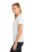 Sport-Tek LST340 Womens RacerMesh Moisture Wicking Short Sleeve V-Neck T-Shirt White Model Side
