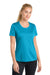 Sport-Tek LST350 Womens Competitor Moisture Wicking Short Sleeve Crewneck T-Shirt Atomic Blue Model Front