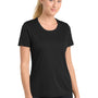 Sport-Tek Womens Competitor Moisture Wicking Short Sleeve Crewneck T-Shirt - Black