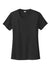 Sport-Tek LST350 Womens Competitor Moisture Wicking Short Sleeve Crewneck T-Shirt Black Flat Front