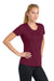 Sport-Tek LST350 Womens Competitor Moisture Wicking Short Sleeve Crewneck T-Shirt Cardinal Red Model Side