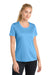 Sport-Tek LST350 Womens Competitor Moisture Wicking Short Sleeve Crewneck T-Shirt Carolina Blue Model Front