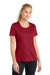 Sport-Tek LST350 Womens Competitor Moisture Wicking Short Sleeve Crewneck T-Shirt Deep Red Model Front