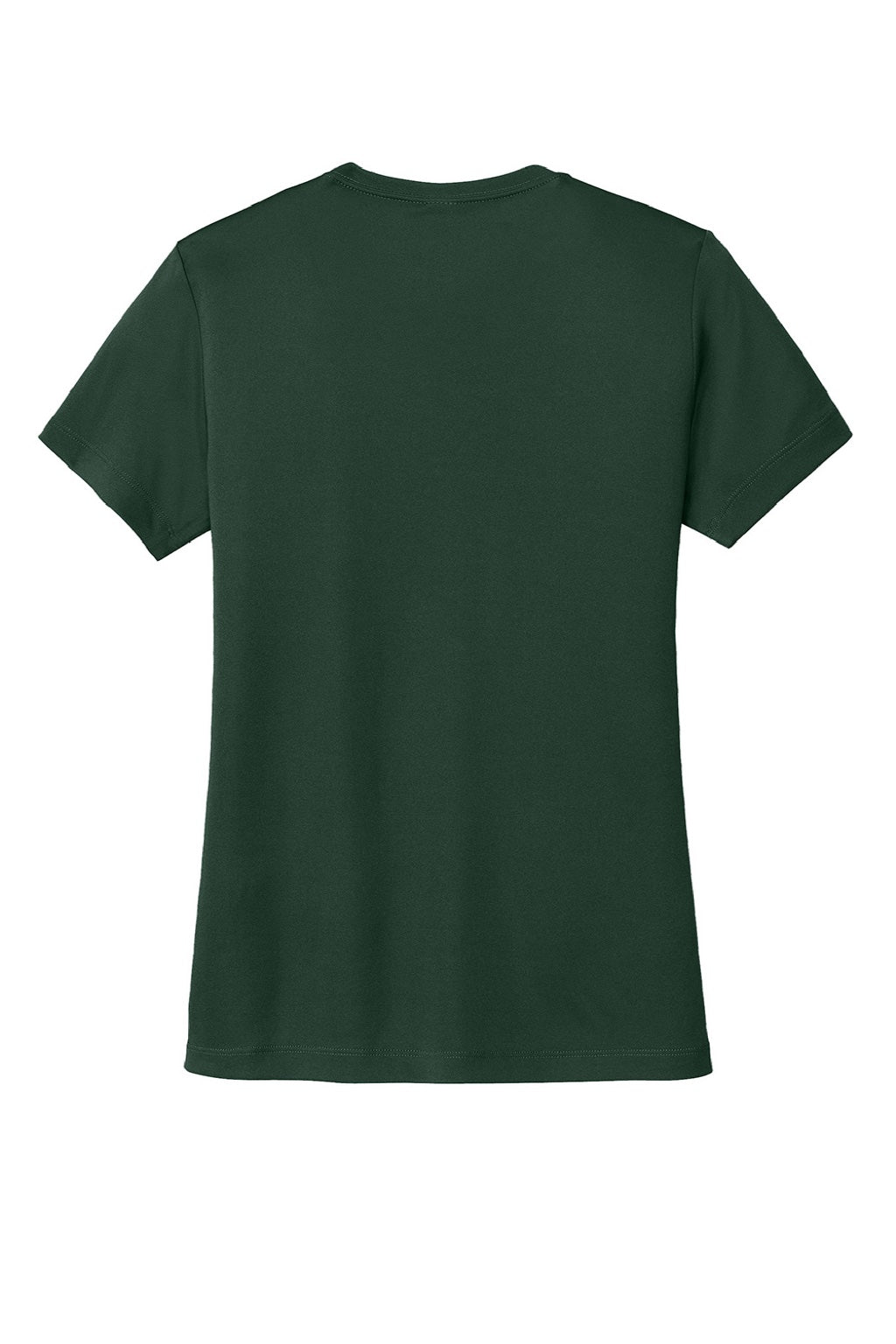 Sport-Tek LST350 Womens Competitor Moisture Wicking Short Sleeve Crewneck T-Shirt Forest Green Flat Back
