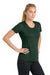 Sport-Tek LST350 Womens Competitor Moisture Wicking Short Sleeve Crewneck T-Shirt Forest Green Model Side