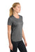 Sport-Tek LST350 Womens Competitor Moisture Wicking Short Sleeve Crewneck T-Shirt Heather Iron Grey Model Side
