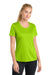 Sport-Tek LST350 Womens Competitor Moisture Wicking Short Sleeve Crewneck T-Shirt Lime Shock Green Model Front