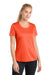 Sport-Tek LST350 Womens Competitor Moisture Wicking Short Sleeve Crewneck T-Shirt Neon Orange Model Front