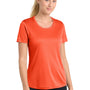 Sport-Tek Womens Competitor Moisture Wicking Short Sleeve Crewneck T-Shirt - Neon Orange