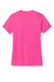 Sport-Tek LST350 Womens Competitor Moisture Wicking Short Sleeve Crewneck T-Shirt Neon Pink Flat Back