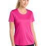 Sport-Tek Womens Competitor Moisture Wicking Short Sleeve Crewneck T-Shirt - Neon Pink